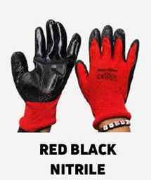 Coated Gloves – Red Black Nitrile