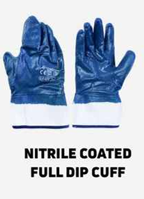 Coated Gloves – Nitrile Coated Full Dip Cuff