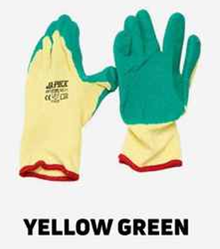 Coated Gloves – Yellow Green