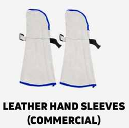 Commercial Heavy Leather Welding Hand Sleeves (Pair)