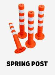 Flexible Reflective Spring Post Delineators (Set)
