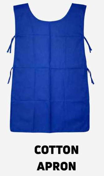 Industrial Heavy Blue Cotton Full Body Work Apron