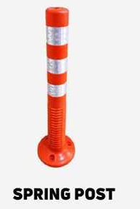 Heavy Duty Flexible Spring Post Delineator (Single)