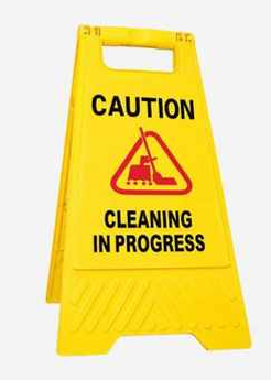 Caution Cleaning In Progress Floor Standing Board