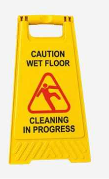 Heavy Base Caution Wet Floor Standing Sign