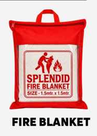 Splendid Fire Blanket (1.5m x 1.5m) Emergency Shield