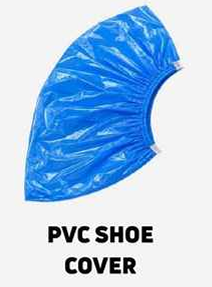 Waterproof Blue PVC Elastic Shoe & Boot Covers