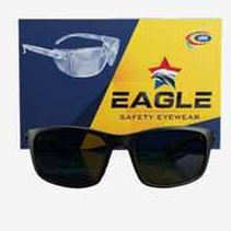 Eagle Sporty Black Frame Dark UV Safety Glasses