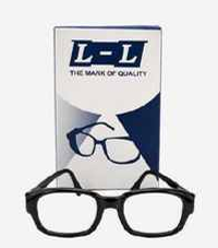 L-L Aviator Style Clear Lens Safety Glasses with Side Mesh