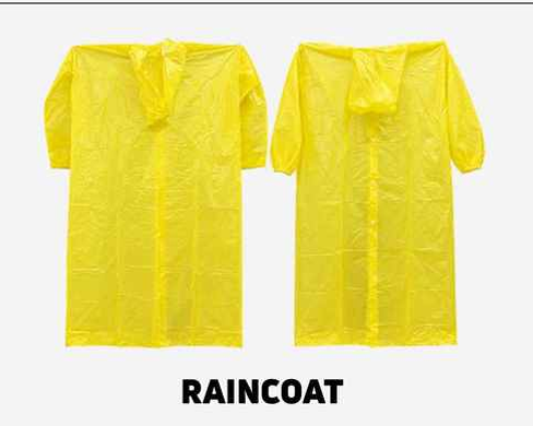 Heavy Duty Waterproof Yellow Industrial Raincoat with Hood