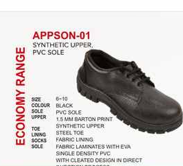 Appson-01 Synthetic Upper PVC Sole Steel Toe Safety Shoes