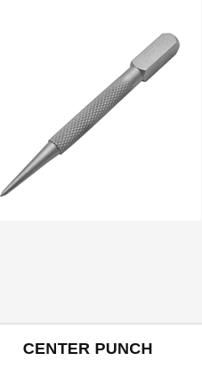 Knurled Grip High Tensile Steel Mechanical Center Punch