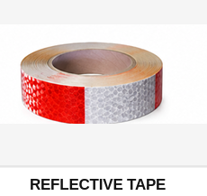Honeycomb Red & White Hazard Reflective Warning Tape Roll