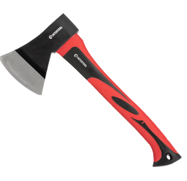 Intertool Fiberglass Handle Heavy Steel Log Splitting Axe