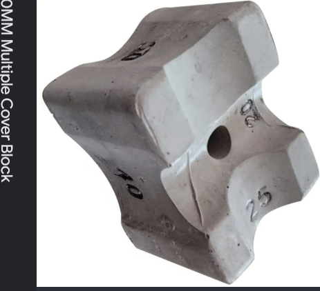 Multi-Size Concrete Rebar Spacer Cover Block (20 / 25 / 40 / 50 mm RCC)