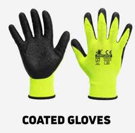 Coated Gloves – Yellow Black