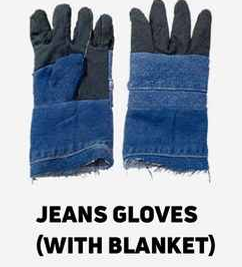 Heavy Jeans Working Gloves (With Blanket Lining)