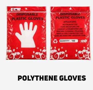 Polythene Disposable Plastic Gloves Pack