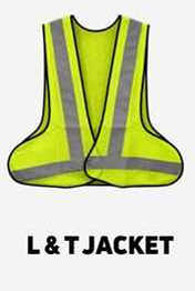 L & T High Visibility Safety Vest (Fluorescent Yellow)