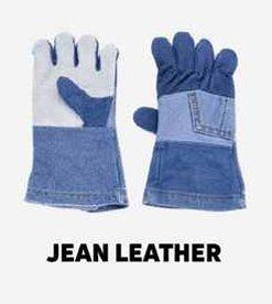 Jean Leather Heavy Duty Combined Work Gloves