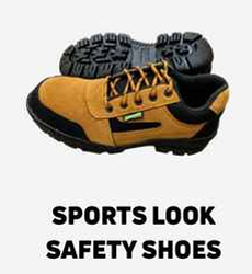 Sports Look Heavy Grip Safety Shoes (Mustard / Tan)