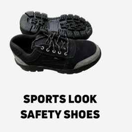 Sports Look Stealth Black Industrial Safety Shoes