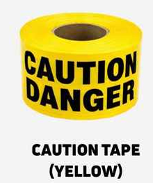 Caution Danger Barricade Warning Tape (Yellow / Black)