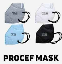 Procef Multi-Color Washable Protective Masks