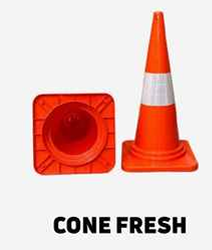 High Visibility Fresh Orange Traffic Safety Cone